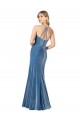 Cheapest Sleeveless Stretch Velvet Sheath Long Jewel Neck Evening Dress UK