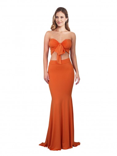 Cheapest Sleeveless Spandex Mermaid Long Strapless Evening Dress UK