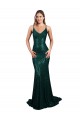 Cheapest Sleeveless Sequin Mermaid Long V-Neck Low Back Sexy Evening Dress UK